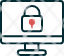 connect-display-internet-lock-padlock-screen-server-icon