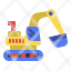 construction-excavator-vehicle-bulldozer-digger-machinery-icon