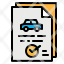 control-permit-evacuate-car-document-icon
