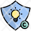 copyright-license-protect-intellectual-property-patent-idea-icon