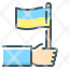 country-ukraine-hand-flag-icon
