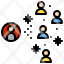 crowed-contact-social-distance-icon