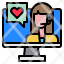 customer-service-support-help-woman-monitor-icon