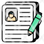 cv-writing-biodata-curriculum-vitae-resume-personal-information-writing-icon