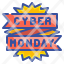 cyber-monday-ecommerce-signaling-sales-shopping-discount-icon
