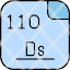 darmstadtium-periodic-table-atom-atomic-element-metal-icon