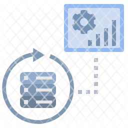 data icon, driven icon, database icon, process icon, system icon ...