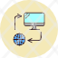 data-exchange-pc-server-sync-transfer-icon