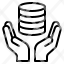 database-hand-server-management-network-icon