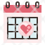 date-wedding-love-savethedate-calendar-honeymoon-valentine-icon