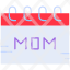 day-happy-mothers-women-date-icon