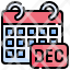 december-time-date-monthly-schedule-icon