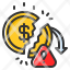 decrease-inflasion-bankrupt-loss-currency-money-icon