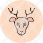 deer-animal-celebration-christmas-merry-winter-xmas-icon