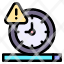 delay-deadline-clock-warning-alert-operation-icon