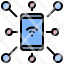 device-connection-share-network-hotspot-iot-icon