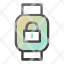 devicemobile-smart-watch-padlock-icon