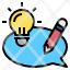 dialog-light-bulb-idea-pencil-icon