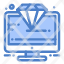 diamond-jewel-monitor-premium-seo-icon
