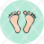 digital-footprint-barefoot-human-steps-walking-icon