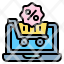 discount-shopping-cart-labtop-online-icon