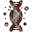 dna-test-filloutline-gene-mutation-genetical-structure-icon