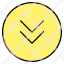 down-chevron-arrow-sign-side-indication-signal-icon