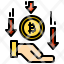drop-down-bitcoin-currency-money-icon