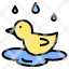 duck-pool-wet-rain-float-icon
