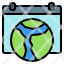 earth-day-event-calendar-time-and-date-ecology-environment-icon