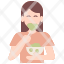 eatingsalad-healthy-women-avatar-food-vegetable-self-care-icon