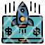 ecommerce-startup-launch-project-rocket-icon
