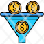 economy-filtration-funnel-money-filter-sales-icon