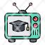 education-channel-online-education-learning-tv-education-icon