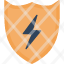 electric-energy-flash-protection-shield-icon