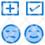 emojis-happy-sad-tick-add-icon
