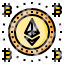 ethereum-coin-around-bitcoin-icon