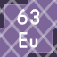europium-periodic-table-chemistry-metal-education-science-element-icon
