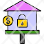 eviction-investment-coin-economy-lock-icon