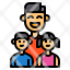 family-father-children-kids-relatives-icon