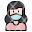 female-woman-medical-masks-mask-people-hair-character-face-icon