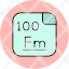 fermium-periodic-table-atom-atomic-chemistry-element-mendeleev-icon