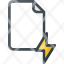 filedocumen-paper-fast-flash-lighting-icon