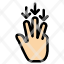 finger-down-arrow-gestures-icon