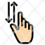 finger-gestures-hand-up-down-icon