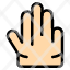 fingers-four-hand-icon