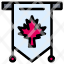 flag-canada-leaf-sign-tag-icon