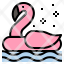 flamingo-pool-float-summer-swim-beach-sea-icon