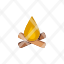 flat-icon-campfire-icon