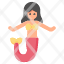 flat-mermaid-icon